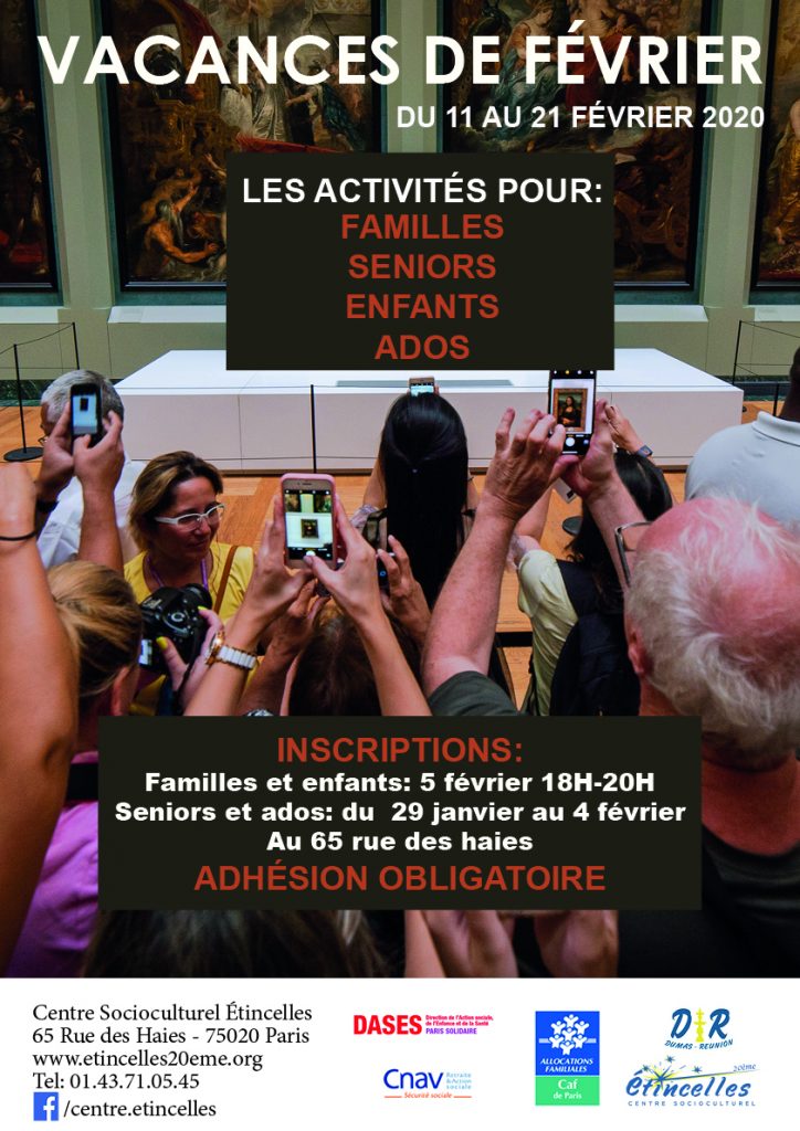 affiche vacances janvier 2020